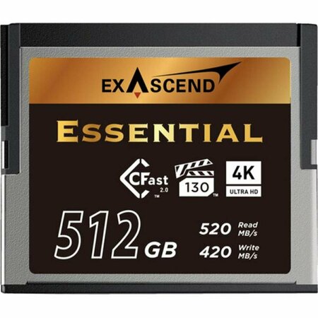 EXASCEND 512GB Essential CFast Memory Card EXSD3X512GB